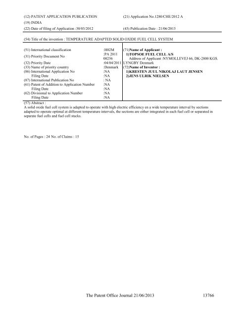 Part-I - Controller General of Patents Designs and Trademarks