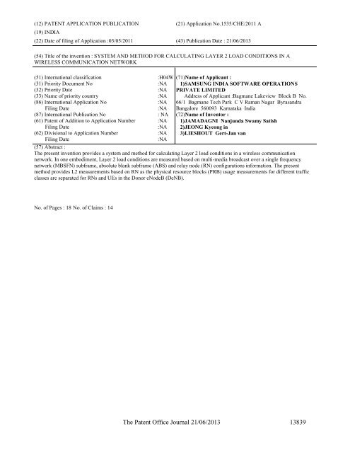 Part-I - Controller General of Patents Designs and Trademarks