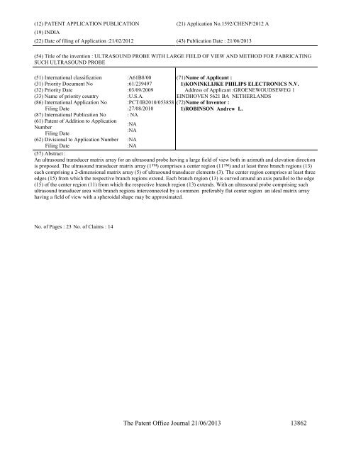 Part-I - Controller General of Patents Designs and Trademarks