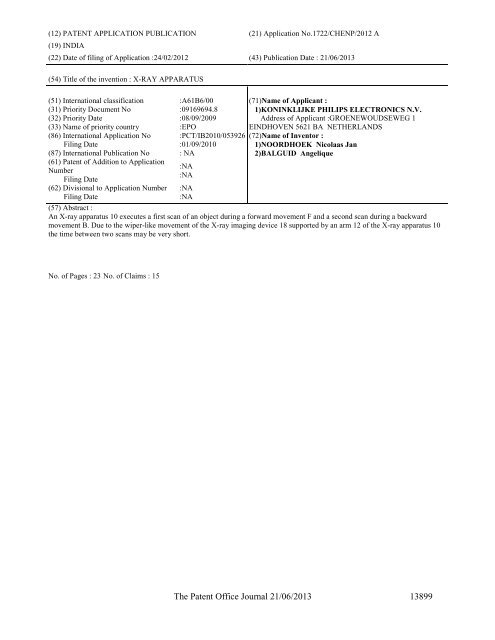 Part-I - Controller General of Patents Designs and Trademarks