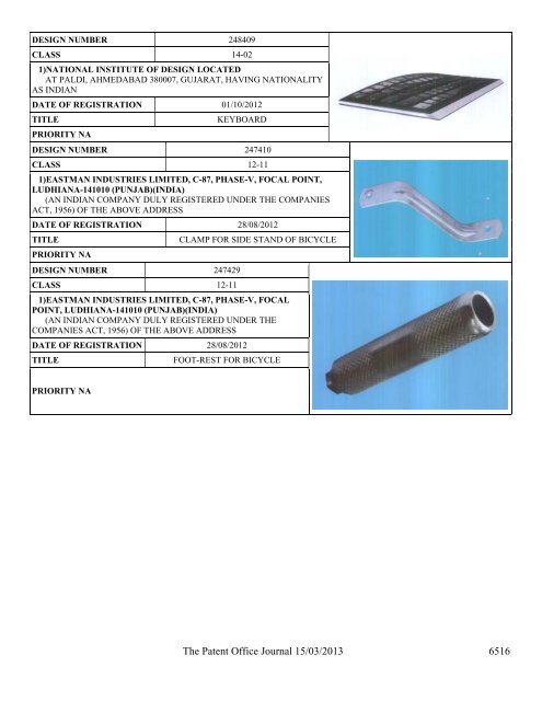 Part-II (Design) - Controller General of Patents Designs and ...