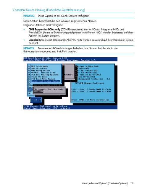 HP ROM-Based Setup Utility Benutzerhandbuch - Hewlett Packard