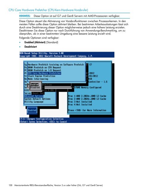 HP ROM-Based Setup Utility Benutzerhandbuch - Hewlett Packard