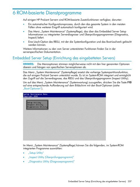 HP ROM-Based Setup Utility Benutzerhandbuch - Hewlett Packard