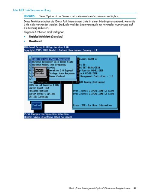 HP ROM-Based Setup Utility Benutzerhandbuch - Hewlett Packard