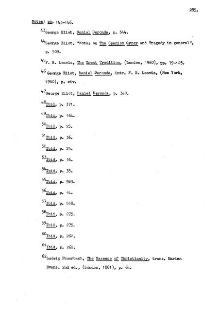 A study of characterisation in the novels of George Eliot