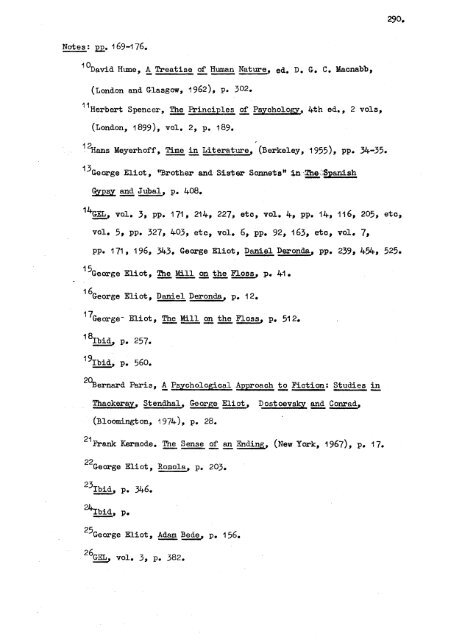 A study of characterisation in the novels of George Eliot