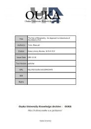 Title The Fate of Marginality : An Approach to ... - Osaka University