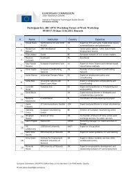 Participants list - JRC - EC - Europa