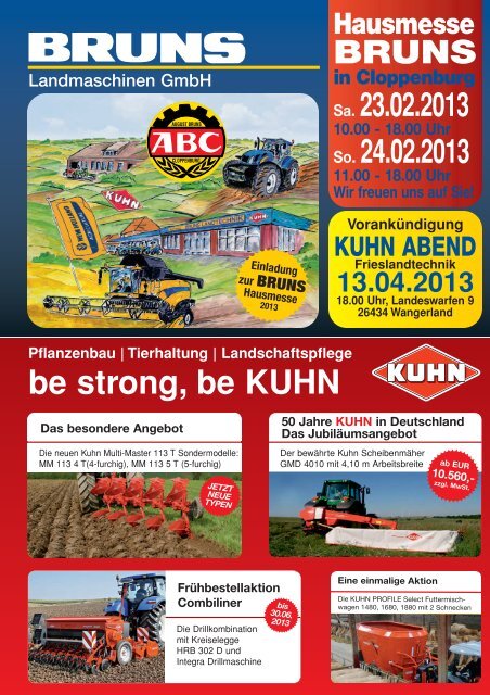 be strong, be KUHN Sa. 23.02.2013 So. 24.02.2013 - August Bruns ...