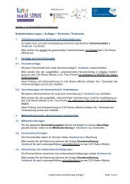 Nebenbestimmungen / Auflagen / Hinweise / Vordrucke - CJD