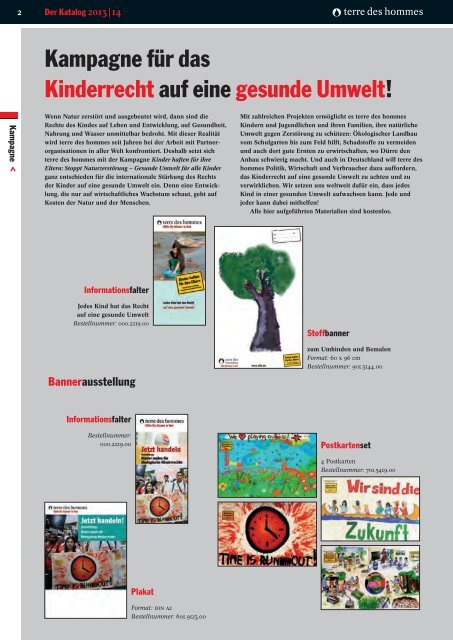 Der Katalog 2013 | 14 - Terre des Hommes