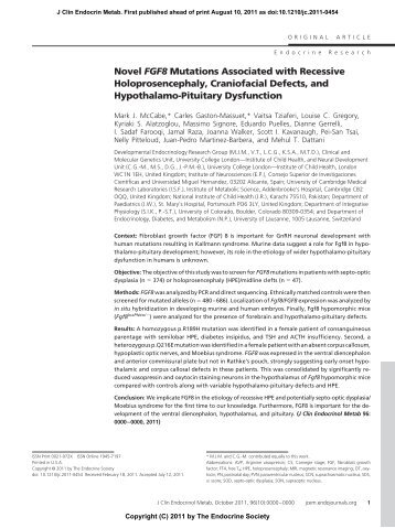 Novel FGF8 Mutations Associated with Recessive ...