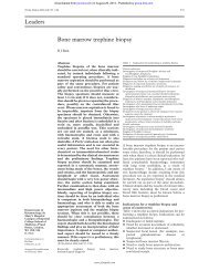 Leaders Bone marrow trephine biopsy - Journal of Clinical Pathology