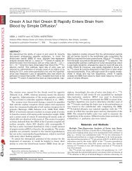 Orexin A but Not Orexin B Rapidly Enters Brain from Blood by ...