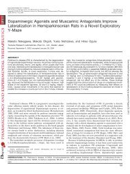 Dopaminergic Agonists and Muscarinic Antagonists Improve ...