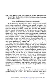 Amoeba and Actinosphlarium appear to depend largely on the ...