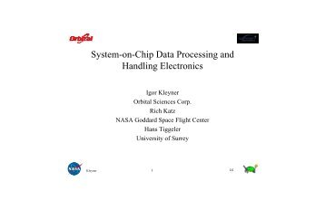 System-on-Chip Data Processing and Handling Electronics