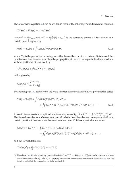 Coherent Backscattering from Multiple Scattering Systems - KOPS ...