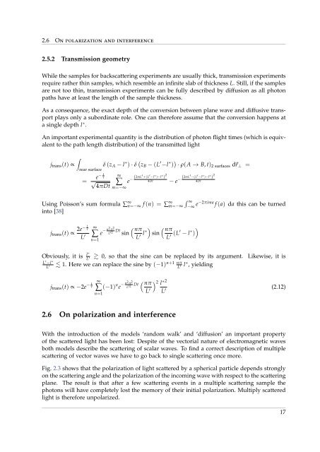 Coherent Backscattering from Multiple Scattering Systems - KOPS ...