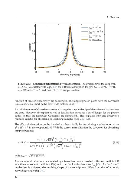 Coherent Backscattering from Multiple Scattering Systems - KOPS ...