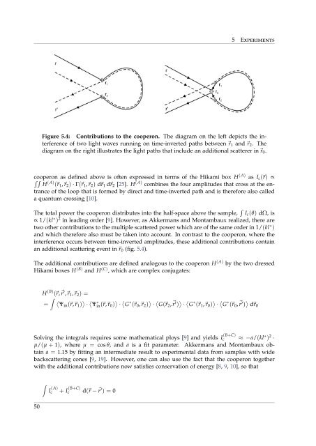 Coherent Backscattering from Multiple Scattering Systems - KOPS ...