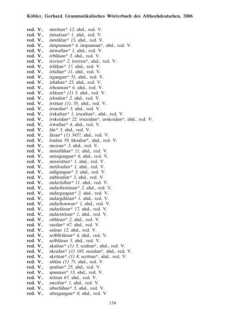 grammatik - althochdeutsch - Koeblergerhard.de