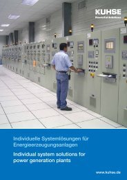 Prospekt Schaltanlagen - Kuhse GmbH