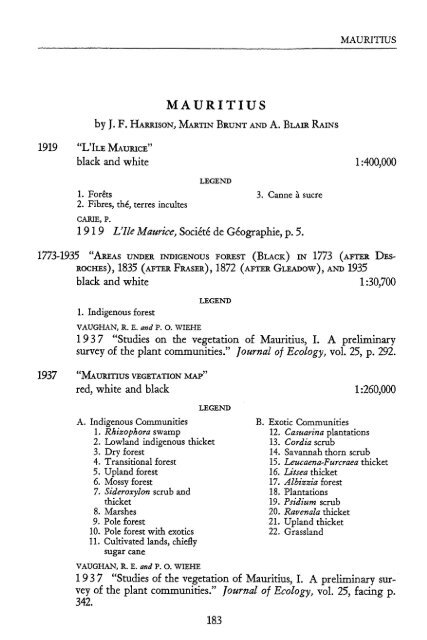 international bibliography of vegetation maps - KU ScholarWorks ...