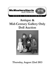 Antique & Mid-Century Gallery Only Doll Auction