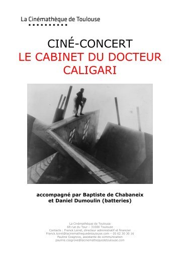 CINÉ-CONCERT LE CABINET DU DOCTEUR CALIGARI - La ...