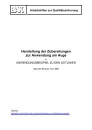 Herstellung der Zubereitung zur Anwendung am Auge - Lak-rlp.de