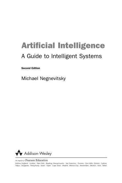 AI - a Guide to Intelligent Systems.pdf - Member of EEPIS