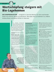 Wertschöpfung steigern mit Bio-Legehennen (pdf / 228 KB)