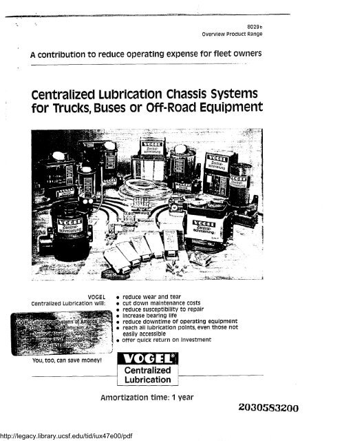 Centralized Lubrication Chassis Systems for Trucks, Buses or Off ...