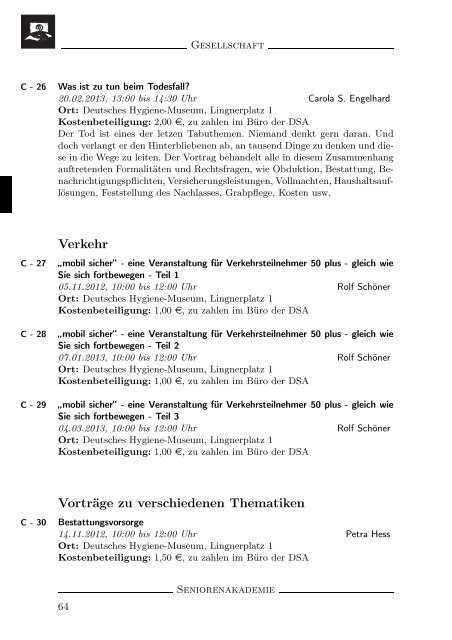 Programmheft Wintersemester 2012/13 - Dresdner ...