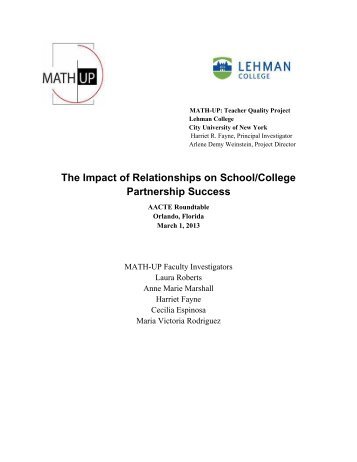 AACTE Relationships Roundtable-4.docx - Lehman College