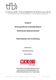 Spielwaren Materialkunde und Verarbeitung