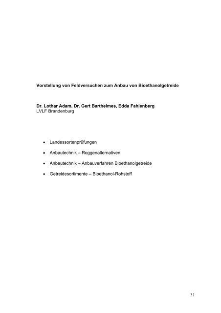 25 Jahre Versuchs- und Prüfstation Güterfelde Fachtagung ... - LELF