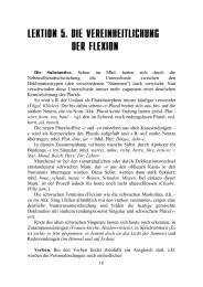 LEKTION 5. DIE VEREINHEITLICHUNG DER FLEXION