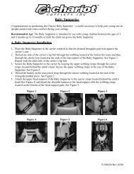 chariot carriers baby supporter installation instructions help manual