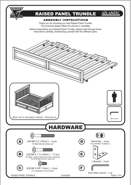 Ai Trundle Bed 801 Cdr