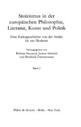 Stoizismus in der europäischen Philosophie, Literatur, Kunst und ...