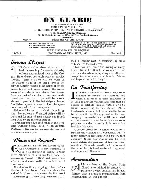 Vol. 1, no. 9 (June 1943) - Oregon State Library: State Employee ...
