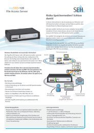 mySND-120 File Access Server - SEH Computertechnik GmbH