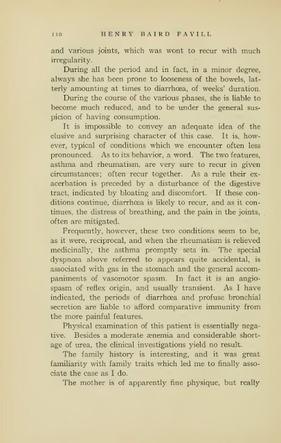 Henry Baird Favill, AB, MD, LL.D., 1860-1916, a ... - University Library