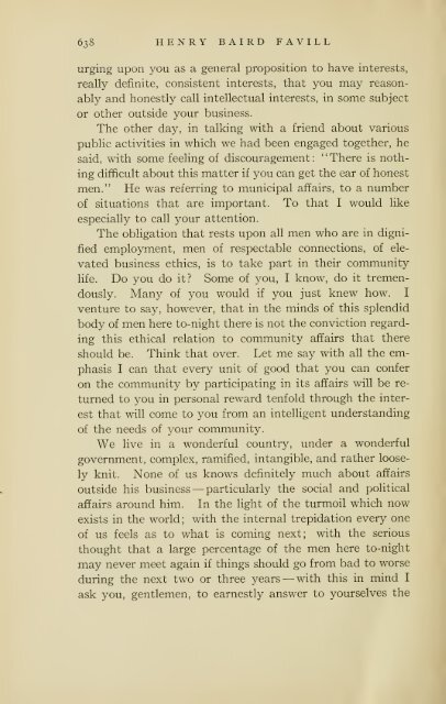 Henry Baird Favill, AB, MD, LL.D., 1860-1916, a ... - University Library