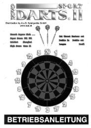 Betriebsanleitung Novomatic Dart II