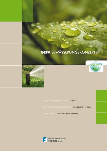 gefa greendrop - GEFA Produkte Fabritz GmbH