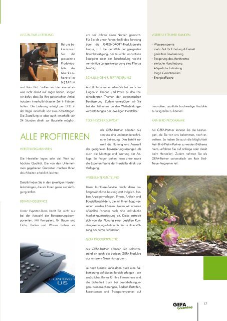 gefa greendrop - GEFA Produkte Fabritz GmbH